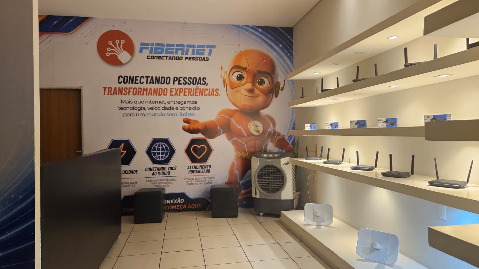 Fachada da Loja FiberNet